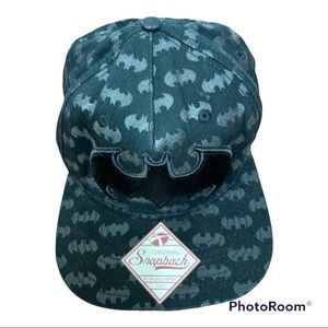 Bioworld Batman All Over Graphic Snapback Black Hat NWOT